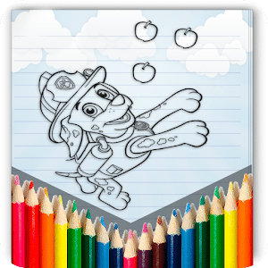 paw coloring pages patro