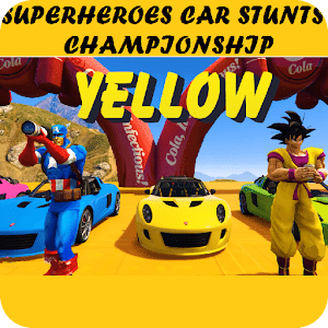 Superheroes Car Stunts: Top Speed Racing Games