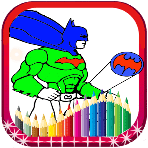 coloring bat hero man coloring pages for kids