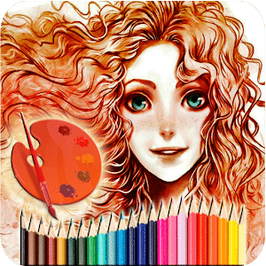 Coloring Drawing Princess