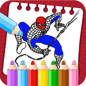 Learn to color Super Heroes