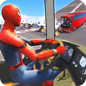 Superheroes Bus Racing Simulator