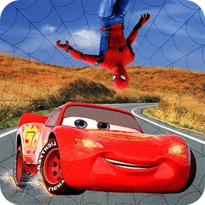 Superheroes McQueen Car Jumping:Top Speed Racing