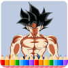 Hero Goku Saiyan Coloring Book