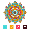 Mandala Coloring Book - Color By Number