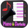 Piano and Darbuka a virtual piano keys & darbuka