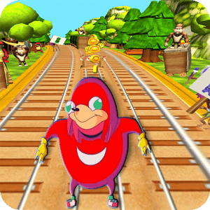 Uganda Knuckles Subway: Train Surfer Rush