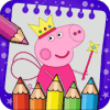 Coloring Book for Pink Pig