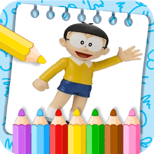 Learn to color Doramon Nobita