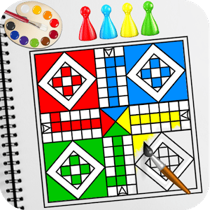 Coloring Book: Ludo Coloring Game