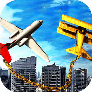 Chained Airplane Games - Flight Simulator Games 3D