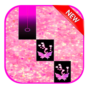 Pink Glitter Piano Tiles Butterfly 2018