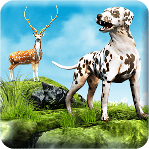 Wild Animal Safari Hunting with Hunter Dog