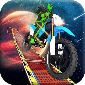 Superhero Moto Bike Race: Impossible Stunts