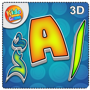 Match the letters 3D - English, Urdu and Arabic