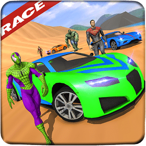 Superhero Car Racing & Car Stunts