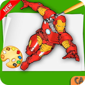 Iron-man Coloring pages :Superheroes Coloring book