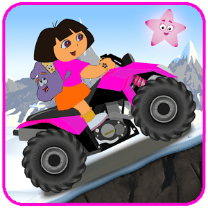 Little Dora Atv Hill Race - mountain climbing game