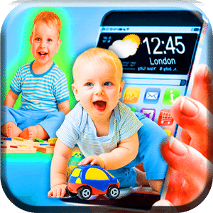 Virtual baby in phone Screen - Baby Phone