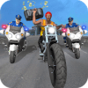 Police Motorcycle Supermarket Robbery Bike Chase