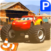 Superheroes Monster Truck Parking: Mega Ramp Games