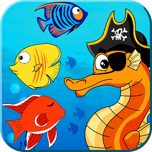 Pirate Seahorse match 3 - find the treasure