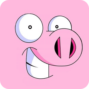 Superhero Cute Pink Pig Saga