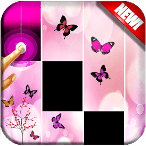 magic piano tiles pink butterfly