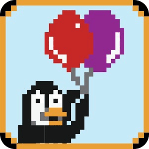Pixel Penguin Balloon Edition