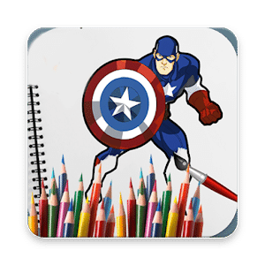 Kids Coloring Games: Superhero Book Pages