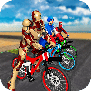 Superheroes BMX Bicycle Stunts: Tricky Missions