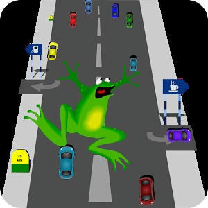 Frog cross the road@free game
