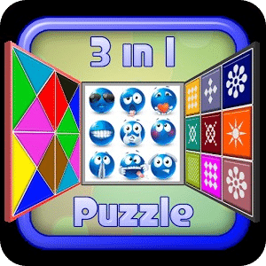 3 in 1 puzzle - Square