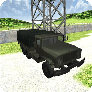 Green Military Convoy Truck