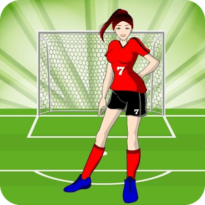 Girl Footballer Dressup
