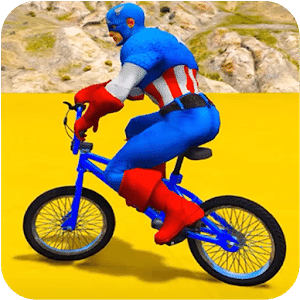 Superheroes Bmx Racing: Bicycle Xtreme Stunts