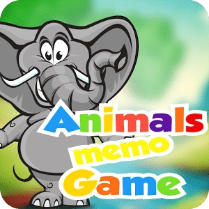Animals matching memory game