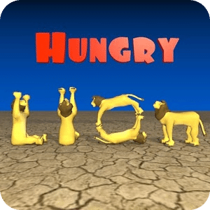 Hungry Lion