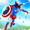 Captain Superhero Flying Robot Rescue