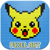 Pikachu Color By Number - Pokemon Pixel Art Games