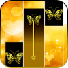 Gold Glitter ButterFly Piano Tiles 2018