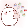 Molang Kawaii Bubble Dance