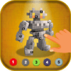 Color by Number: Robot Draw by Pixels