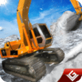 冬季挖掘机3d