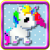 unicorn - color by number pixel art game free