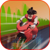 super goku motorbike race