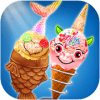 Unicorn Ice Cream Chef: Mermaid Cream Cone Game