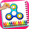 Fidget Spinner Coloring Book For Kids