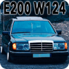 E200 W124 Classic Car Driving