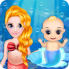 Mermaid New Born Baby - A Mermaid Baby Game